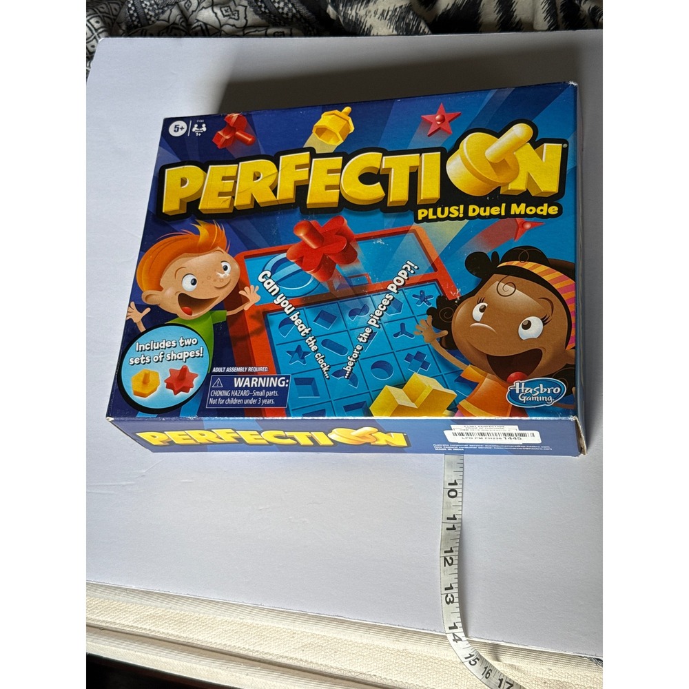 Hasbro Gaming Perfection Plus Duel Mode Board Game F1361 Complete Kids Game‎